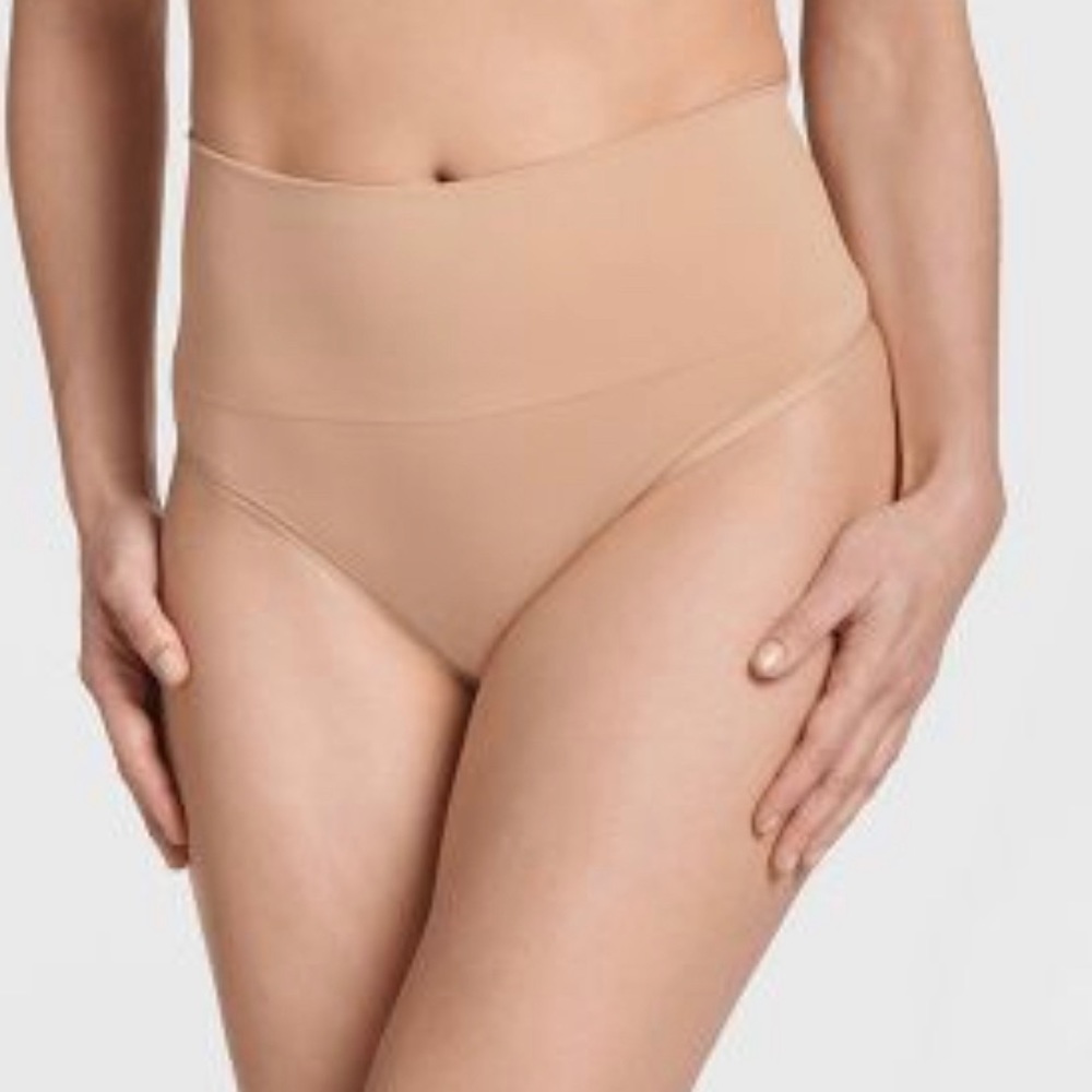 Jockey Life Slimming Thong Beige 2 Pack Seamfree 360o Slimming Size XXL